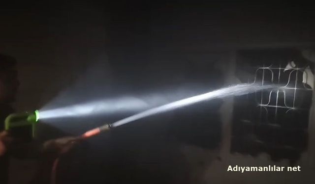 Besni'de Klima Motoru İnternet Santralini Yaktı