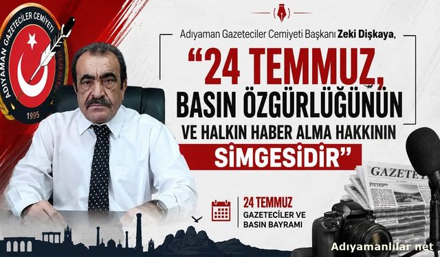 Zeki Dişkaya Basın Özgürlüğü Demokrasi İçin Vazgeçilmez