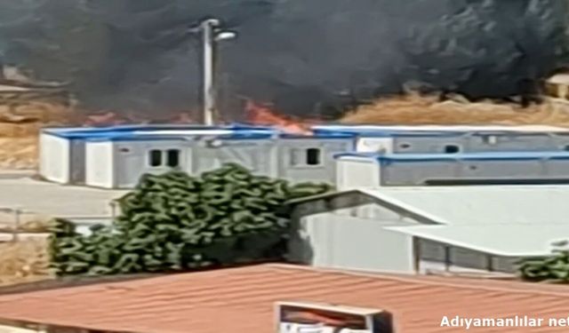 Adıyaman'da Kopan Elektrik Teli Yangına Neden Oldu