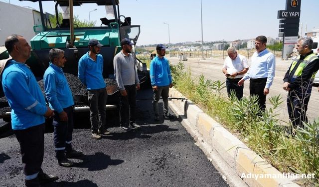 Başkan Tutdere Asfalt Çalışmalarını Yerinde İnceledi