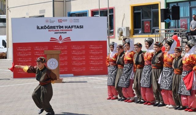 Adıyaman'da İlköğretim Haftası Vatan İlkokulu'nda kutlandı