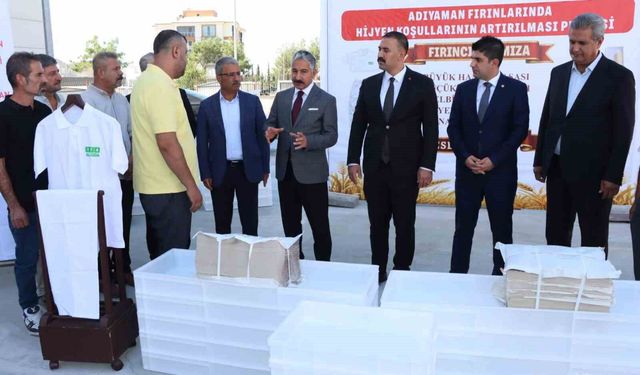 Adıyaman'da fırınlara hijyen desteği