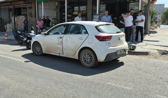 Adıyaman'da motosiklet ile otomobil çarpıştı: 1 yaralı
