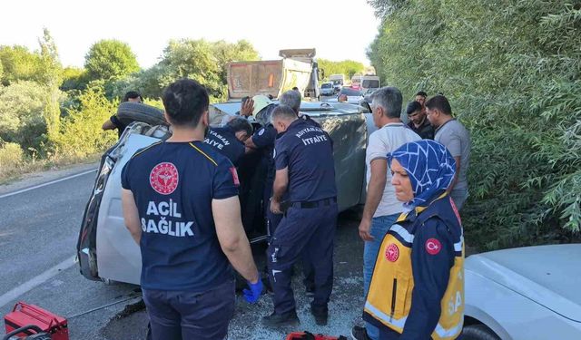 Adıyaman’da iki otomobil çarpıştı: 2 yaralı