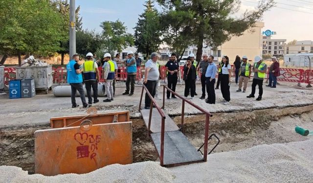 EBRD ve İller Bankası heyeti Adıyaman'daki kanalizasyon ve yağmur suyu çalışmalarını inceledi