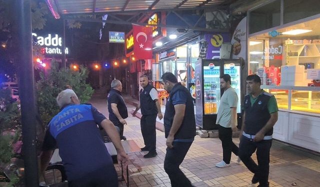 Kahta'da zabıtadan kapsamlı gece denetimi