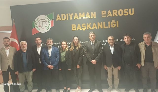 Adıyaman Baro Başkanı Mithat Yaşar’a AGC’den Hayırlı Olsun Ziyareti