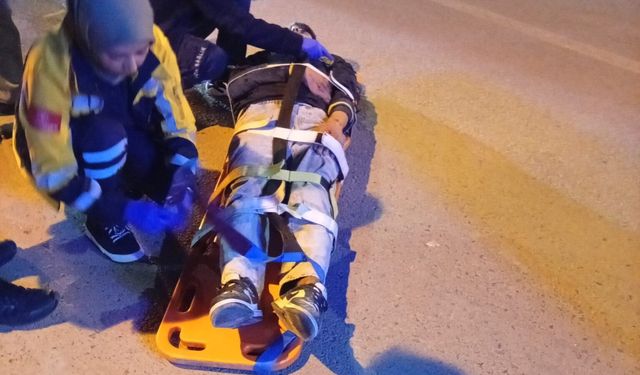 Adıyaman’da evrilen motosikletin sürücüsü yaralandı