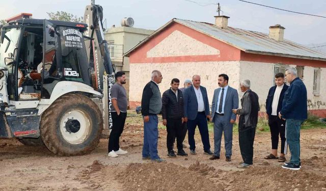 Kahta'da köy yatırımları yerinde incelendi