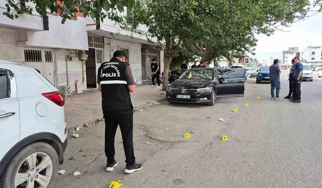 Park halindeki otomobil kurşunlandı