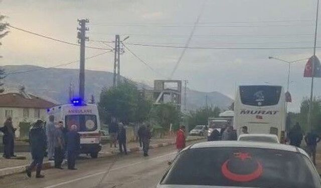 Adıyaman'da yolcu otobüsü yayaya çarptı: 1 yaralı