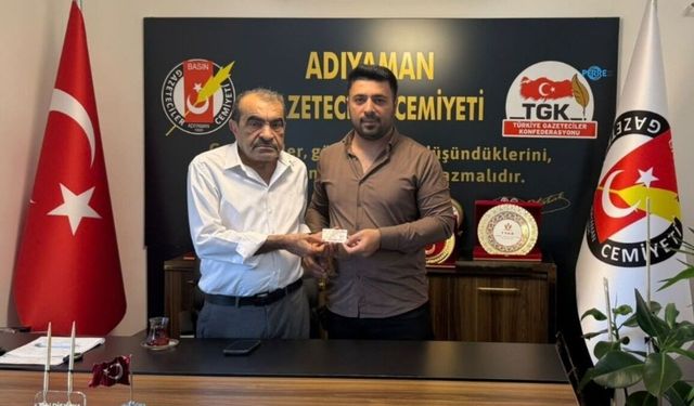Kahta Gazete imtiyaz sahibi Ömer Faruk Yılmaz AGC'ye katıldı