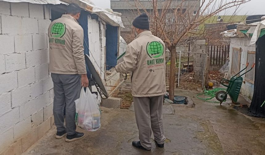 İhtiyaç sahibi ailelere gıda ve et ulaştırıldı