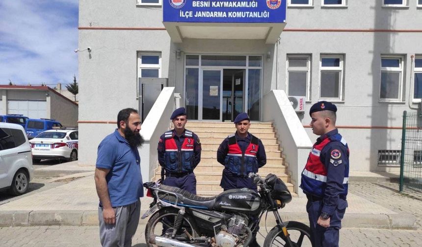 Besni'de motosiklet hırsızlığına 1 gözaltı 