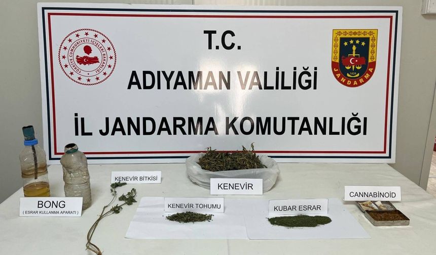 Adıyaman'da uyuşturucuya 1 gözaltı 