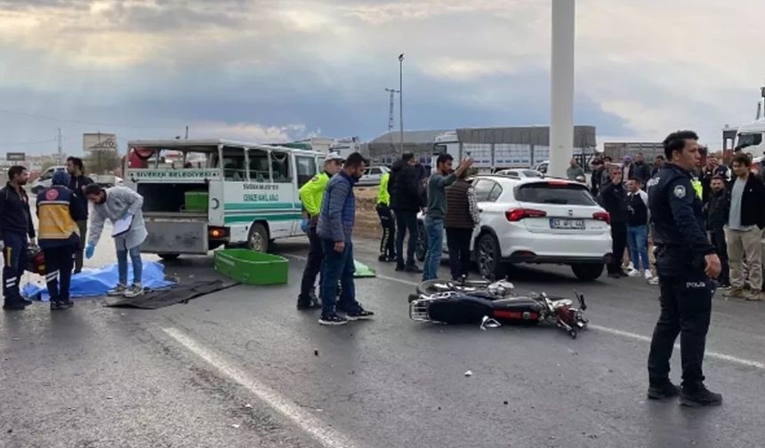 Şanlıurfa’da tırla çarpışan motosikletin Suriyeli sürücüsü öldü 