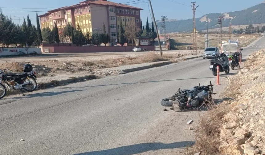 Adıyaman’da motosiklet kazası: Sürücü ağır yaralı