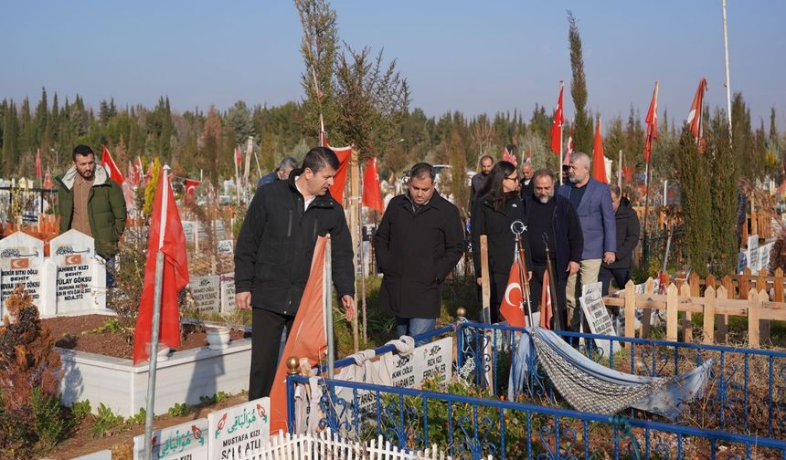 Başkan Tutdere sözünü tuttu: Deprem Şehitliği Anıtı için ilk adım atıldı