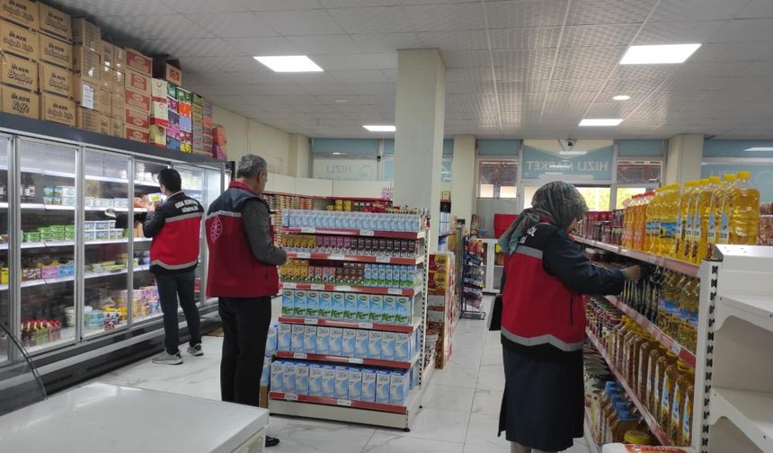 Kahta'da gıda denetimleri 
