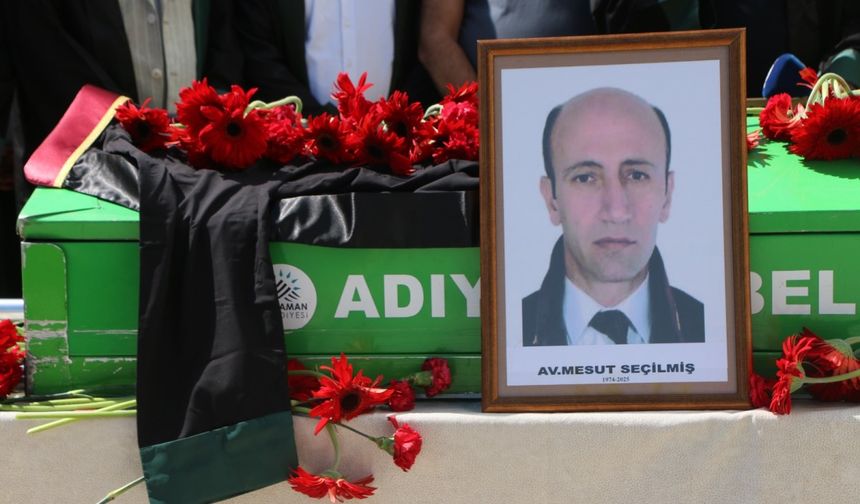 Adıyaman Barosu üyesi Avukat Mesut Seçilmiş son yolculuğuna uğurlandı  - Videolu Haber