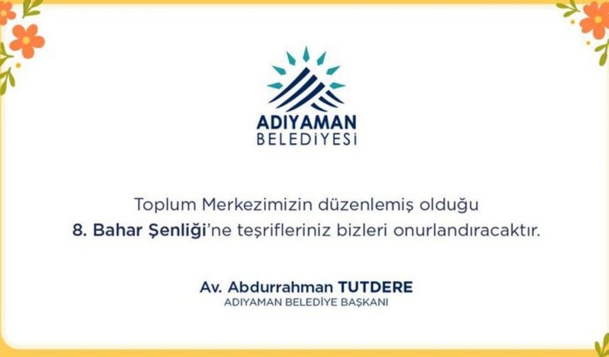 Adıyaman’da ‘Engelsiz Bahar Şenliği’ yarın başlıyor 