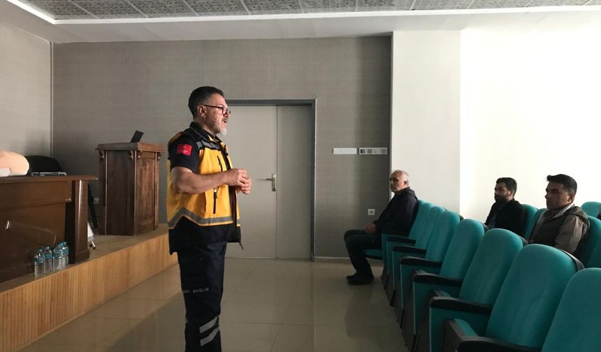 Çelikhan’da ilk yardım eğitimi düzenlendi 