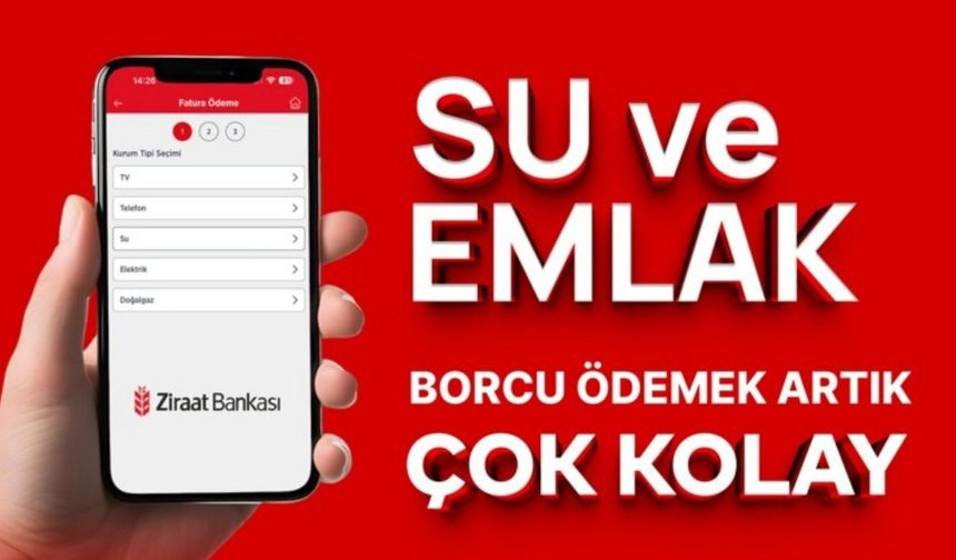 Kahta Belediyesi'nden Dijital Kolaylık: ‘Su ve Emlak Vergileri’ Ziraat Mobil üzerinden ödenebilecek 