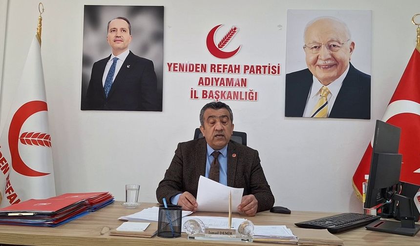 Yeniden Refah İl Başkanı İsmail Demir: 'Gençler evlenemiyor, çiftçi kan ağlıyor'  - Videolu Haber
