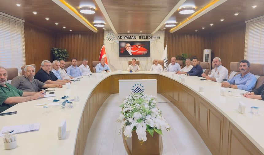 Adıyaman'da su kesintileri gündem oldu: Muhtarlar ASKİM Müdürü ile bir araya geldi 
