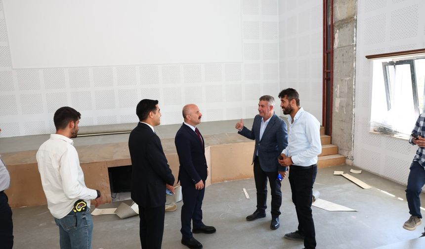 Vali Dr. Osman Varol’dan Tut İlçesi’nde Kültür Merkezi incelemesi