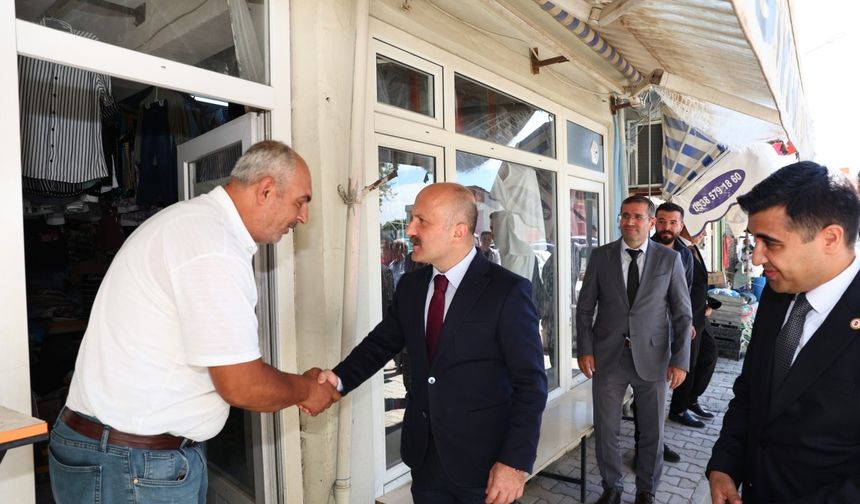 Vali Varol’dan Tut ilçesi esnafına ziyaret