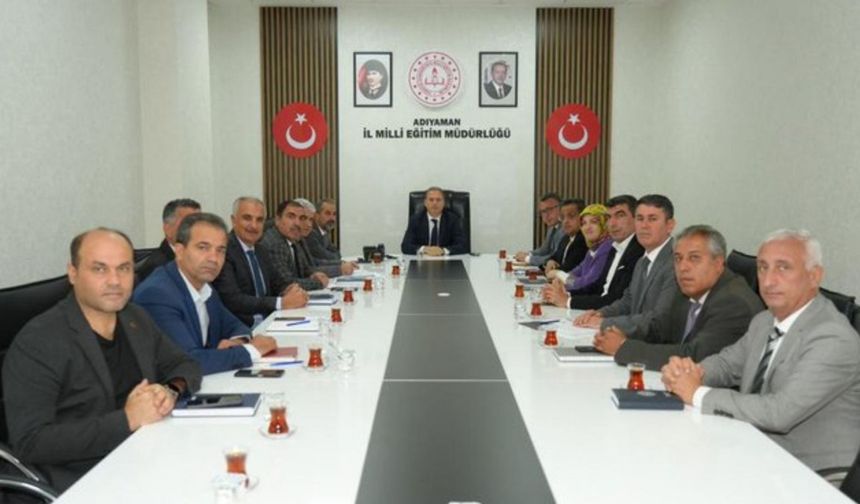 Adıyaman'da 'Haftalık Eğitim Değerlendirme Toplantısı' yapıldı