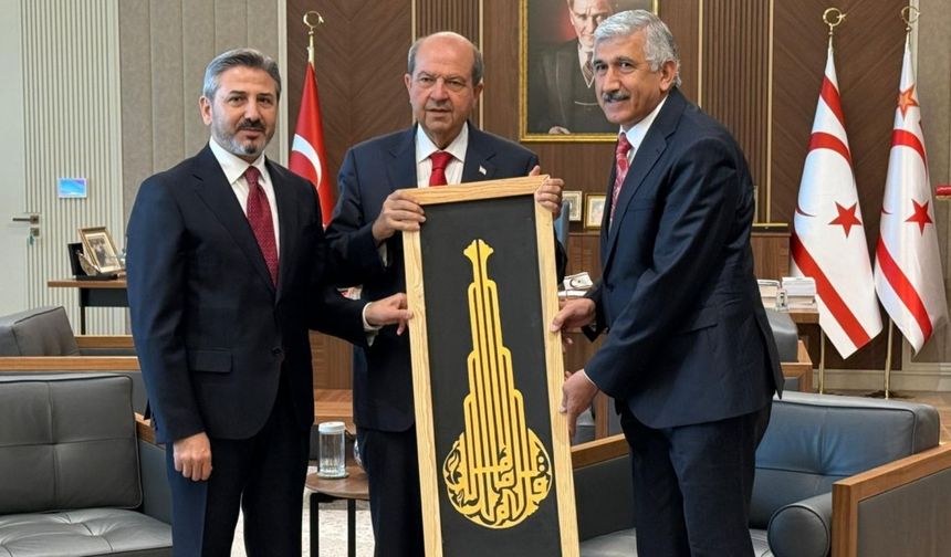 Kahta Belediye Başkanı M. Can Hallaç'tan KKTC Cumhurbaşkanı Ersin Tatar'a Ziyaret