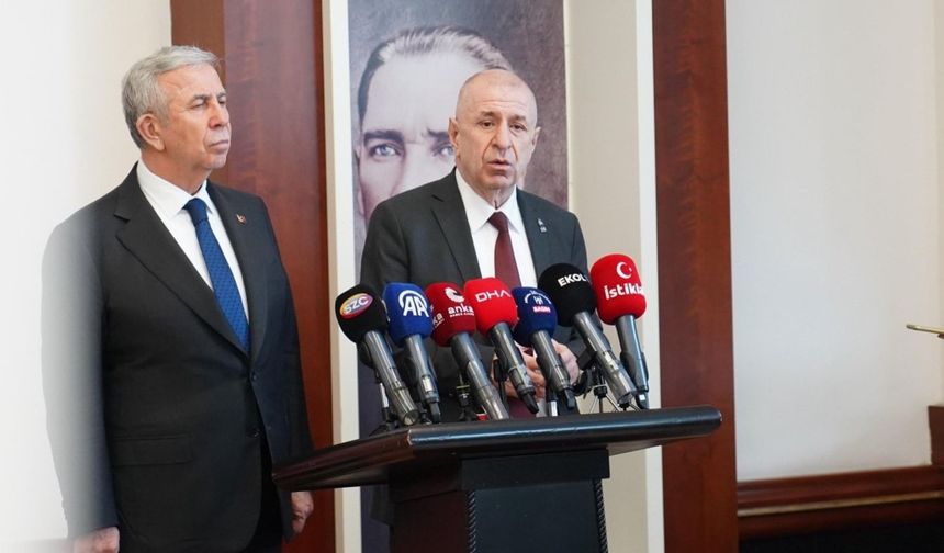 Soruşturma talebinin ardından Ümit Özdağ'dan Yavaş'a destek: 'Hukukun üstünlüğü için buradayız'