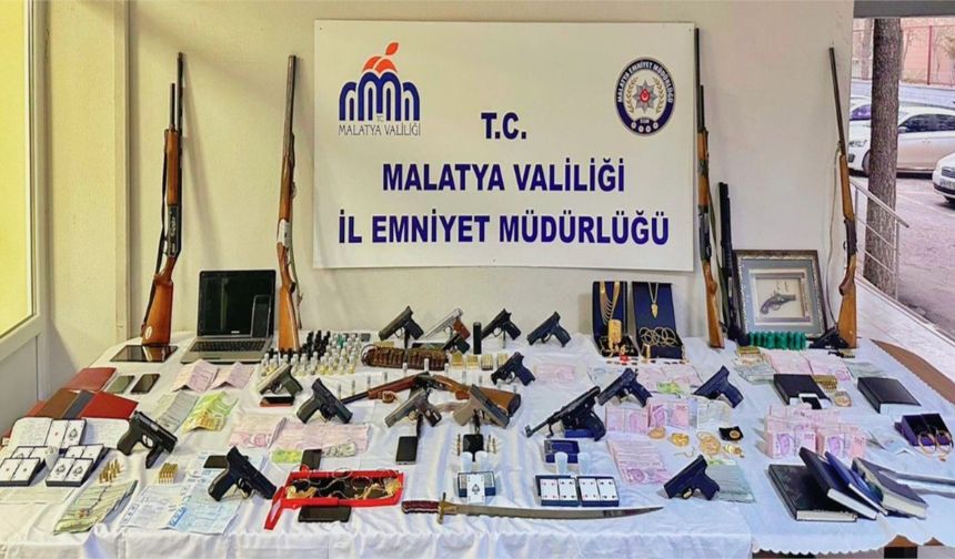 Malatya'da suç örgütlerine eş zamanlı operasyonda 36 şüpheli yakalandı - Videolu Haber