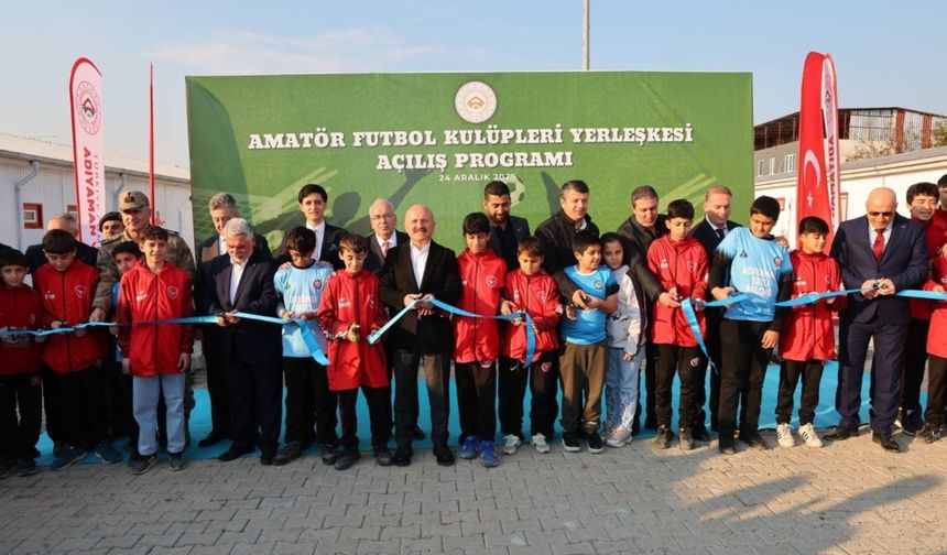 Adıyaman'da Amatör Futbol Kulüpleri Yerleşkesi hizmete açıldı