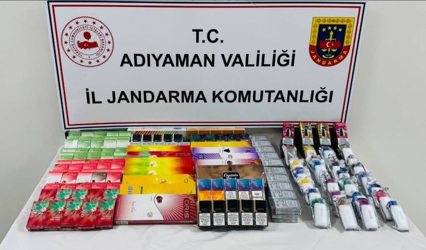 Adıyaman'da kaçak sigara operasyonu: 1 Gözaltı