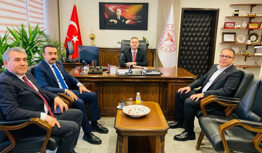 Çelikhan Kaymakamı ve Samsat Belediye Başkanı Hastane Ziyareti