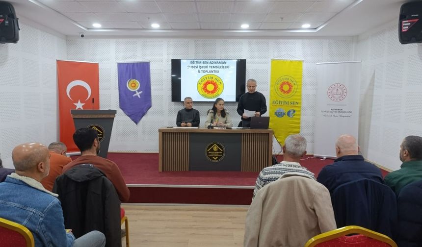 Eğitim Sen Adıyaman Şubesi, Temsilciler Meclisi sonuç bildirisini açıkladı