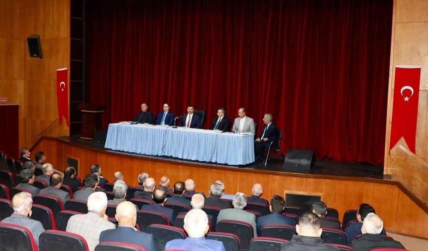 Kahta'da Recep İçme Suyu Grubu için bilgilendirme toplantısı düzenlendi