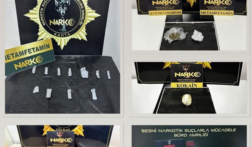 Adıyaman'da asayiş ve narkotik uygulamaları