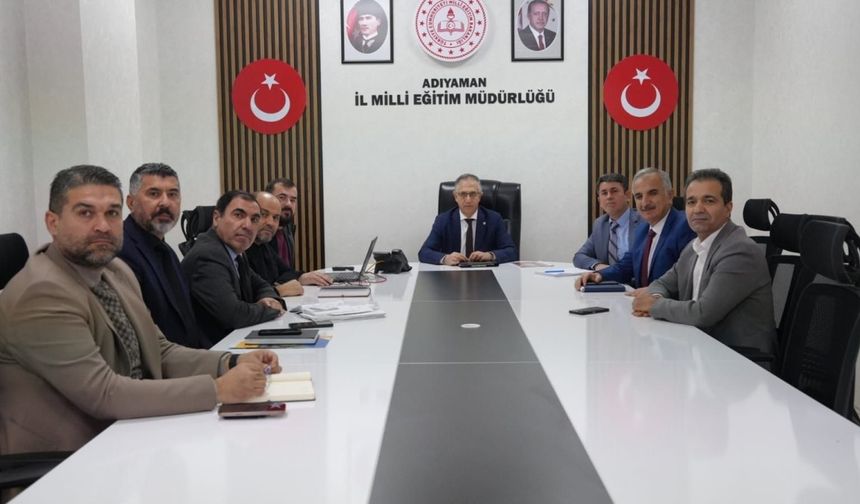 MEB Yetkilisi Haşim Altun Adıyaman'da Değerlendirme Toplantısı Yaptı