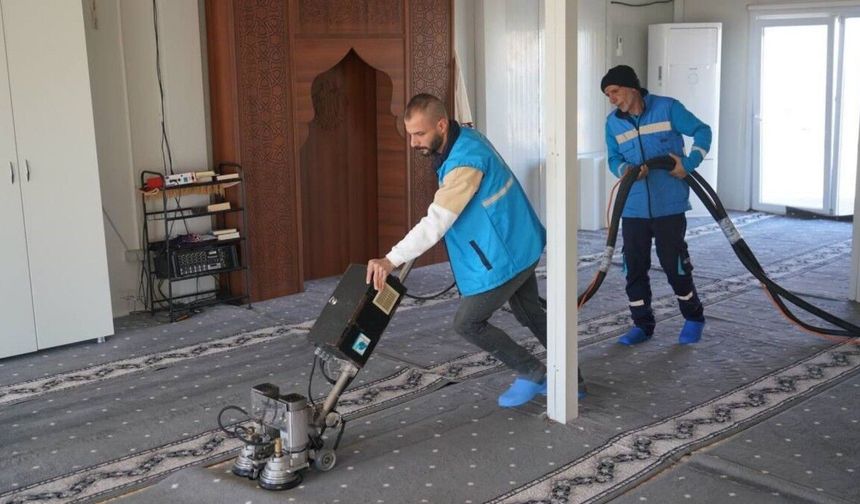 Adıyaman Belediyesi'nden konteyner kentte Ramazan öncesi ibadethane temizliği - Videolu Haber