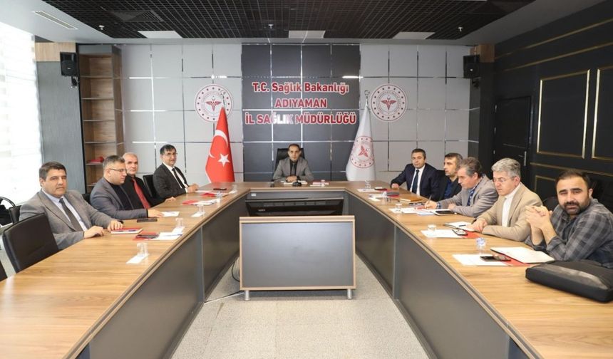Adıyaman İl Sağlık Müdürlüğü tarafından 'Haftalık Değerlendirme Toplantısı' gerçekleştirildi