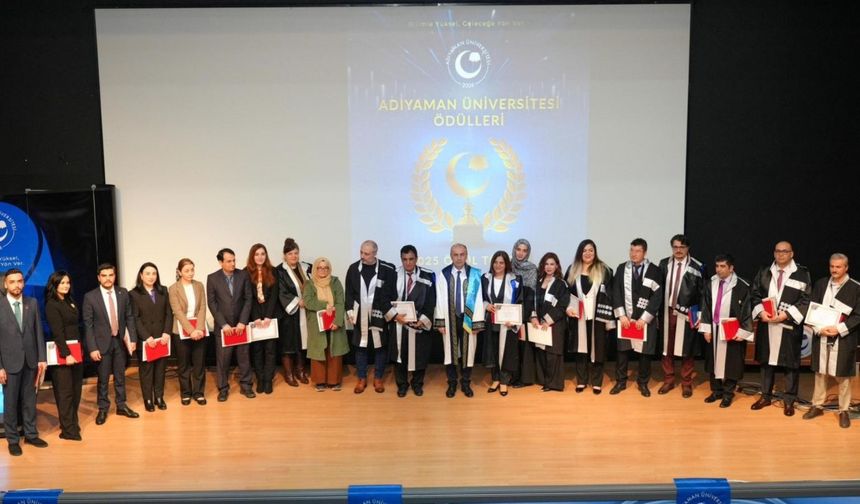 Adıyaman Üniversitesi 2025 Yılı Ödül Töreni gerçekleştirildi