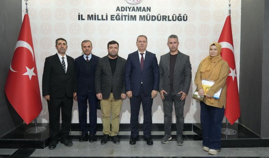 Adıyaman'da Eğitimci Yazarlardan İl Milli Eğitim Müdürü Tosun'a Anlamlı Ziyaret