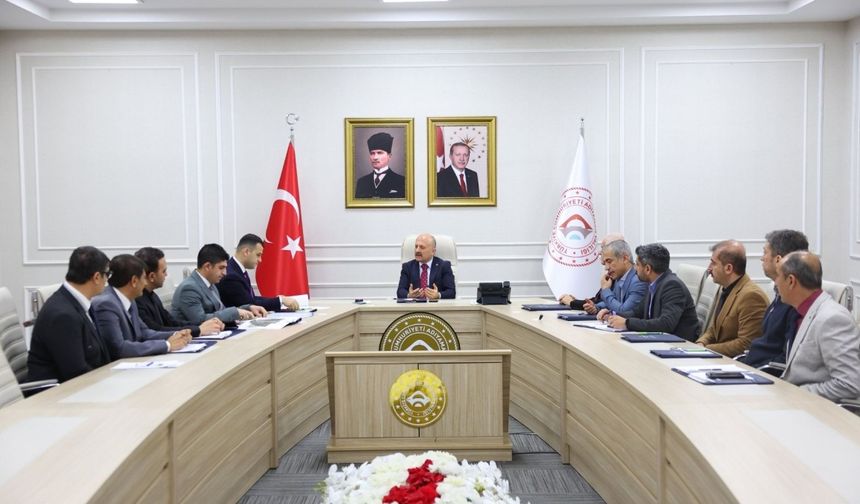 Adıyaman'da İl Özel İdaresi yatırımları değerlendirildi