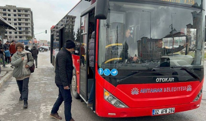 Adıyaman'da Merkez-İndere hattında otobüs seferleri 20 dakikaya düşürüldü
