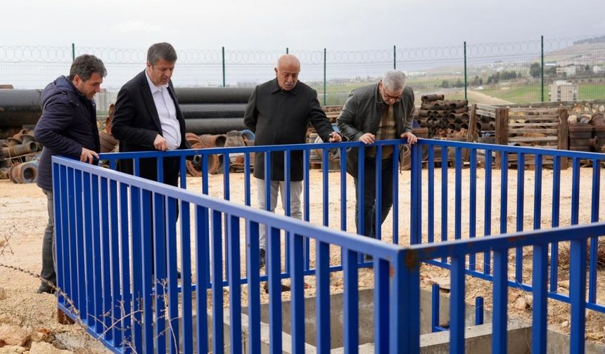 Başkan Tutdere, Adıyaman'daki yağış sonrası su depolarını yerinde inceledi