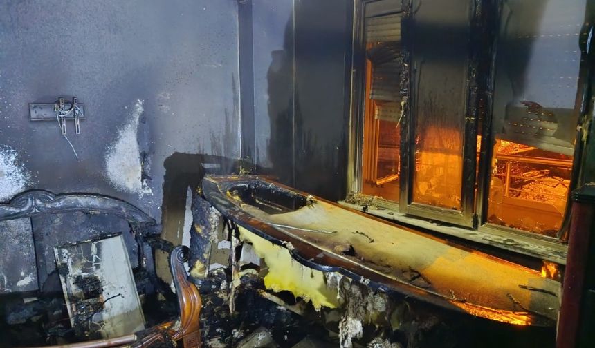 Besni'de sobadan çıkan yangında yaşlı adam ağır yaralandı - Videolu Haber